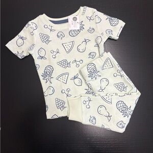 George 6-12m Fruit Print Pajama Set